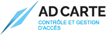 Logo d'ADCARTE, spécialisé dans la conception et la gestion d'accès.